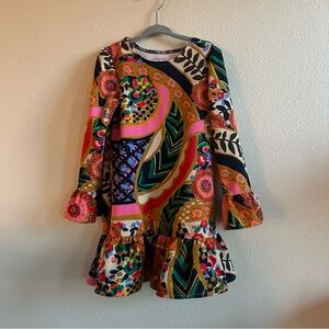 Lands' End Multicolor Floral Kids Dress